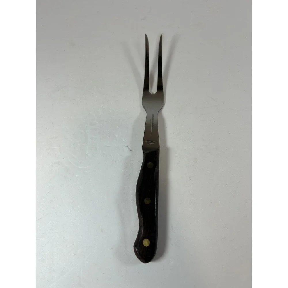 Vintage Lifetime Cutlery Jet-Cut D 400 Carving Fork Japan Kitchen Cutlery